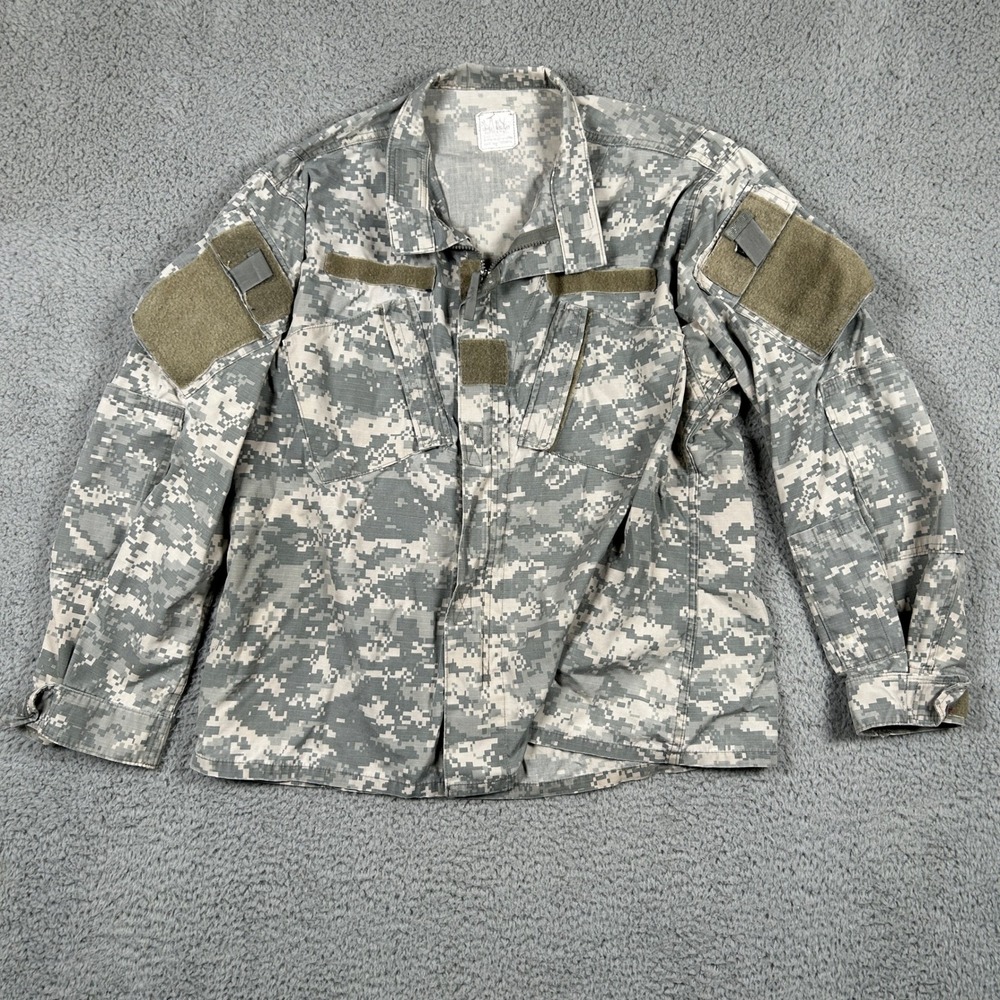 Army Combat Uniform ACU Coast Jacket Men's Medium Military Ripstop‎ Digital Camo